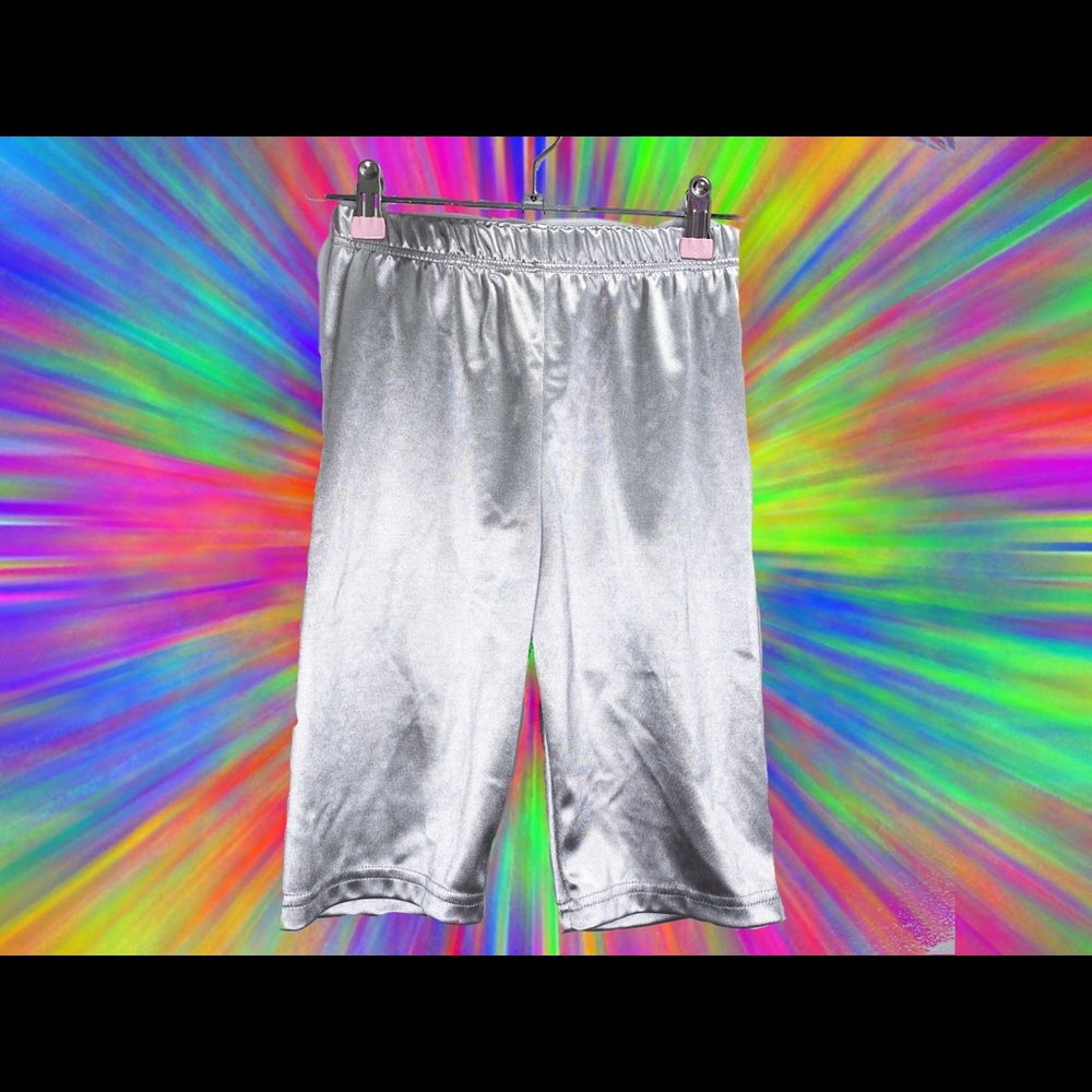 🤍💓 Silver Vintage Biker Shorts! 🤍